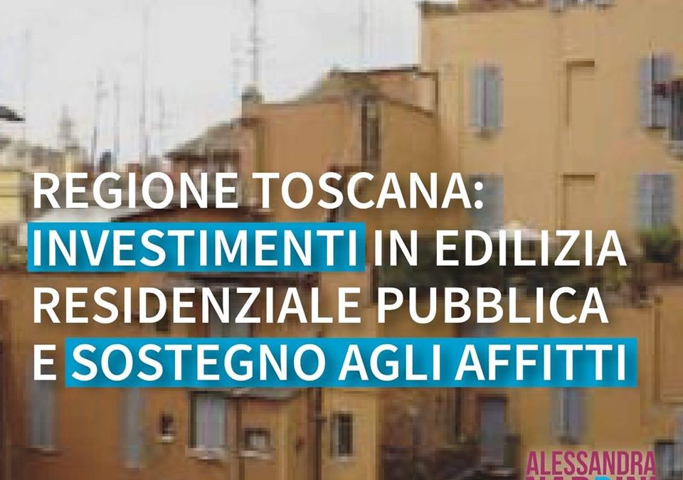 LA TOSCANA È LA PRIMA REGIONE A STANZIARE UN CONTRIBUTO PER CHI HA SUBITO UNA RIDUZIONE DEL REDDITO DI OLTRE IL 30%