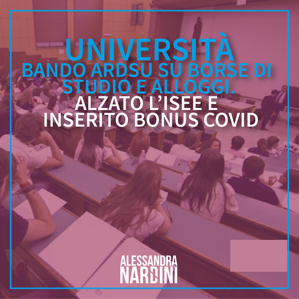 UNIVERSITÁ: ALZATO L’ISEE E IL BONUS COVID
