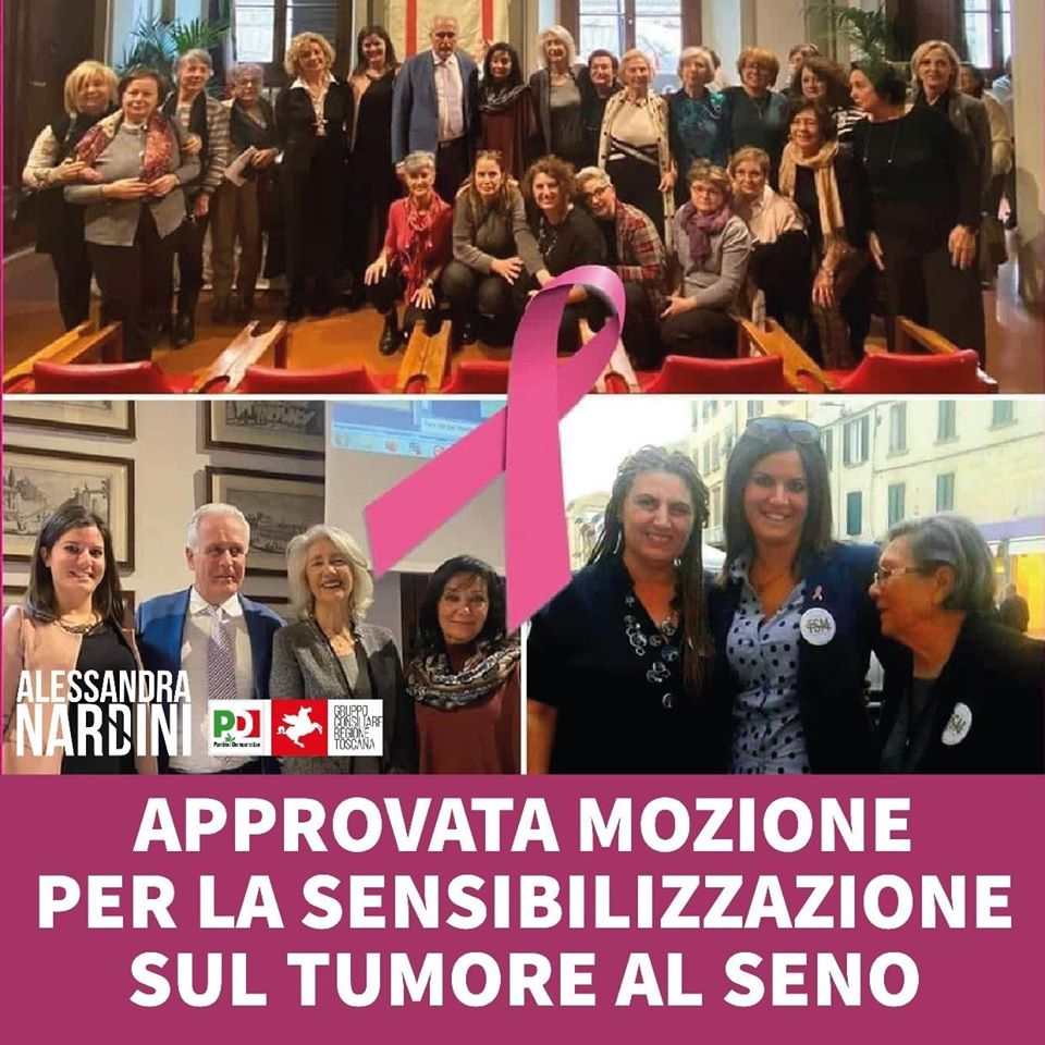 APPROVATA MOZIONE PER LA SENSIBILIZZAZIONE SUL TUMORE AL SENO