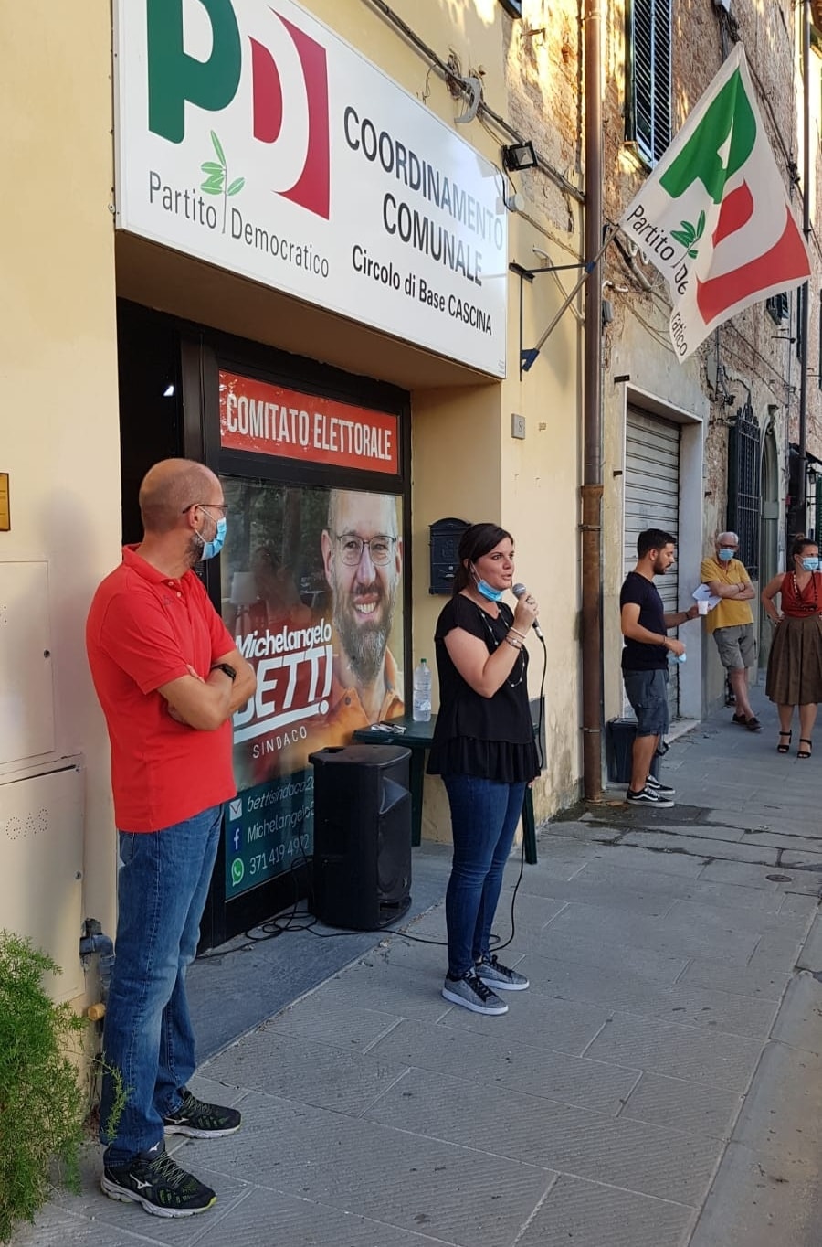 A Cascina, a fianco di Michelangelo Betti Sindaco di Cascina