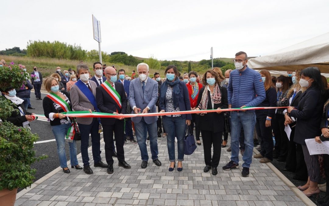 INAUGURAZIONE SCUOLA, INSIEME AL PRESIDENTE EUGENIO GIANI E AL SINDACO DI CASCIANA TERME LARI MIRKO TERRENI
