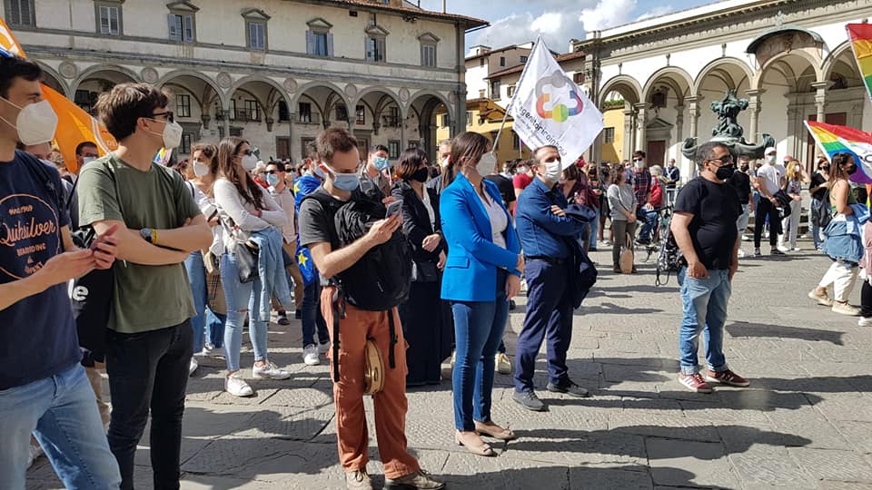 Che belle oggi le piazze di Firenze e di Pisa a sostegno del Ddl Zan!
