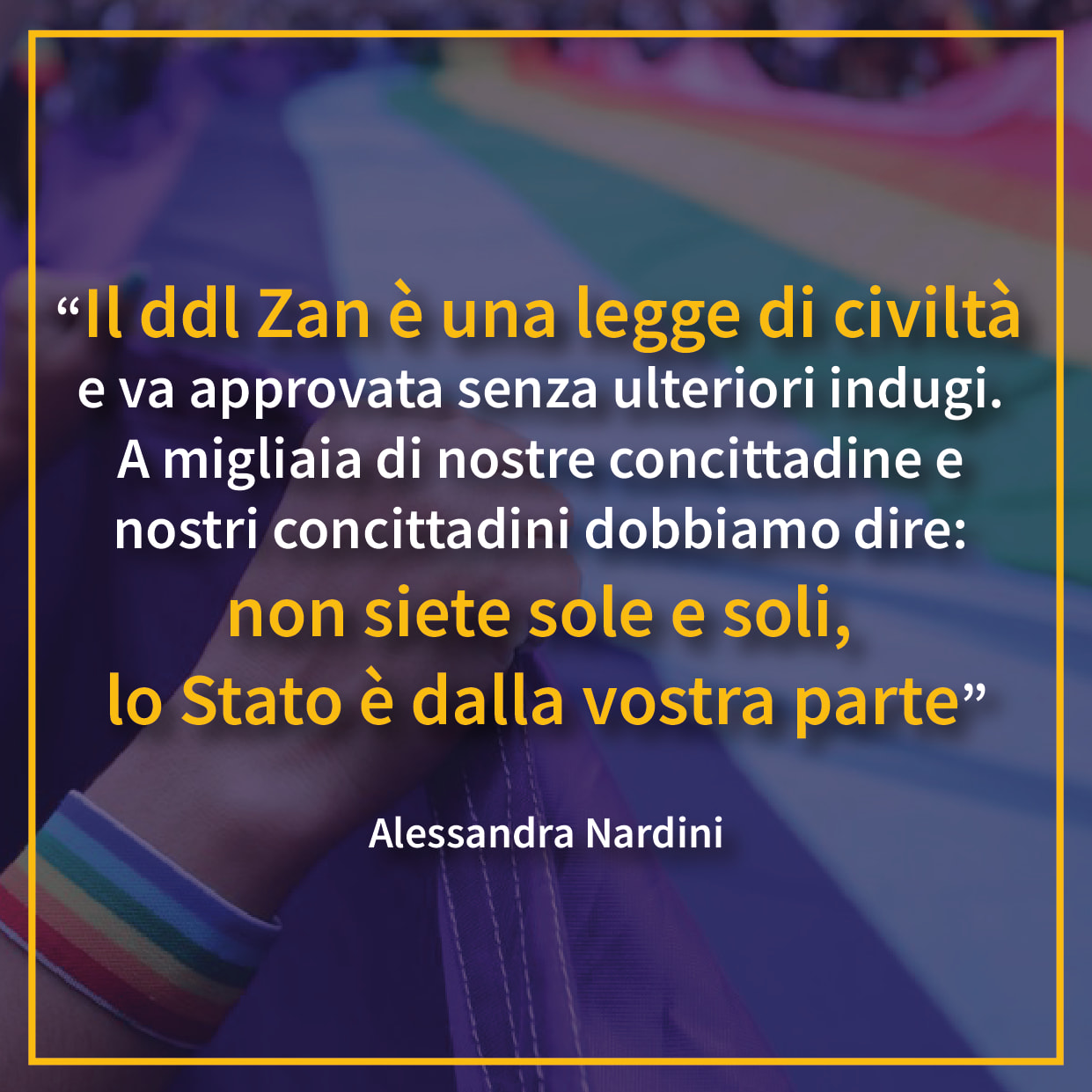 IL DDLA ZAN è UNA LEGGE DI CIVILTà