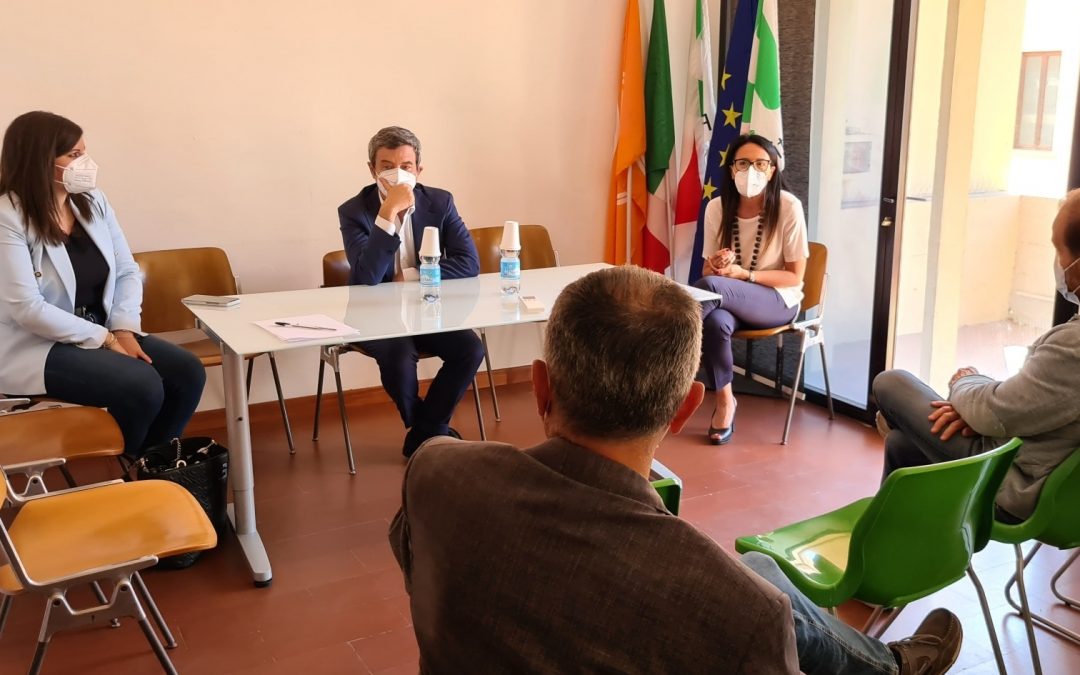 Pisa, incontro con il ministro Orlando, CGIL, CISL e UIL