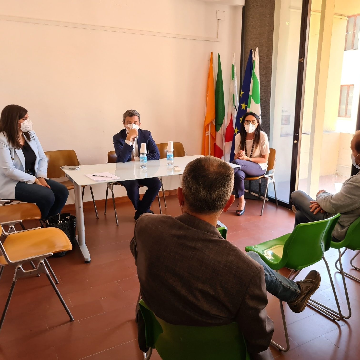 Pisa, incontro con il ministro Orlando, CGIL, CISL e UIL