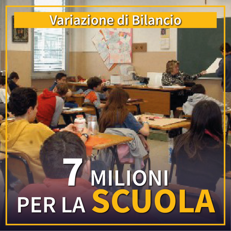 Variazione di Bilancio: risorse per la scuola