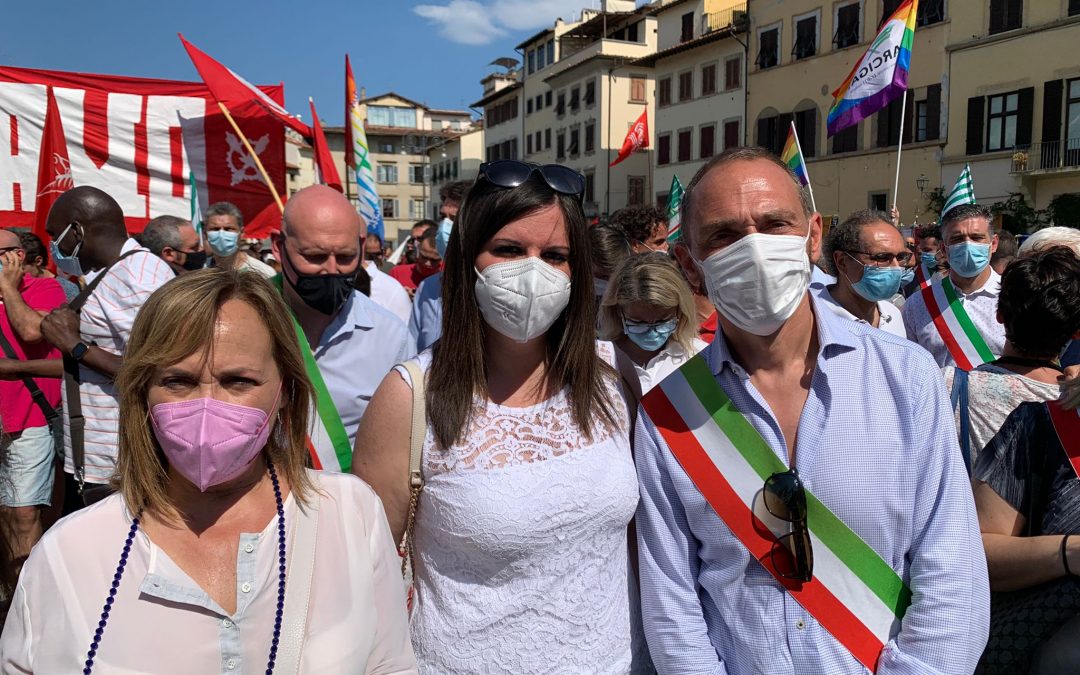In Piazza Santa Croce con le lavoratrici e i lavoratori GKN