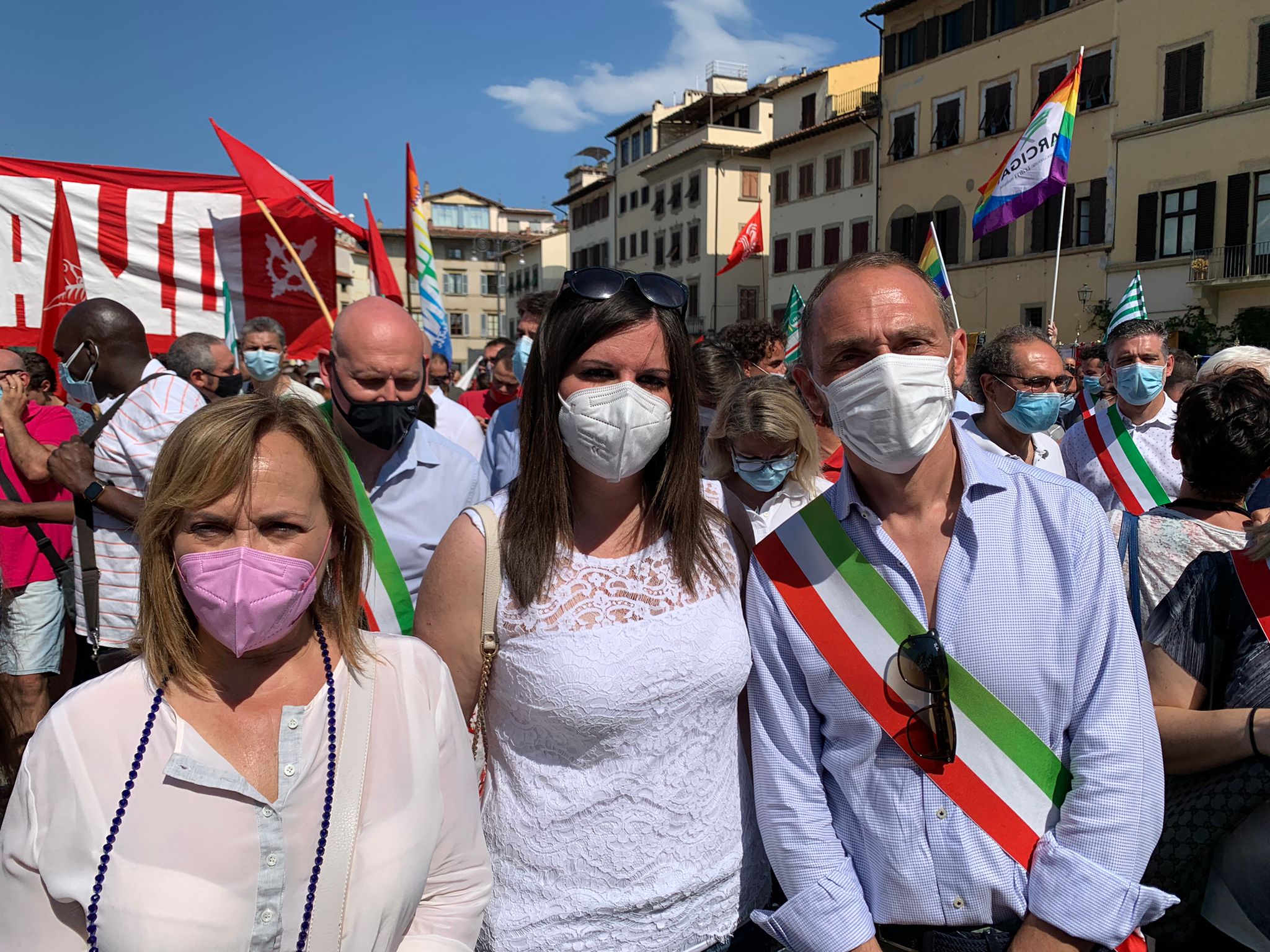 In Piazza Santa Croce con le lavoratrici e i lavoratori GKN