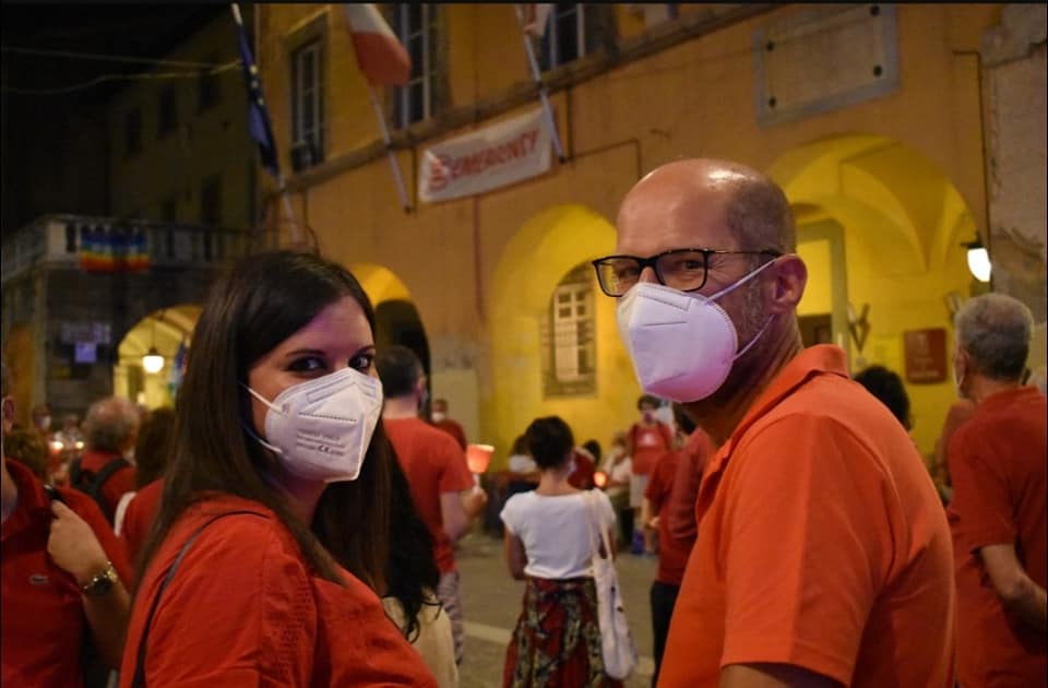 Cascina, fiaccolata per Gino Strada