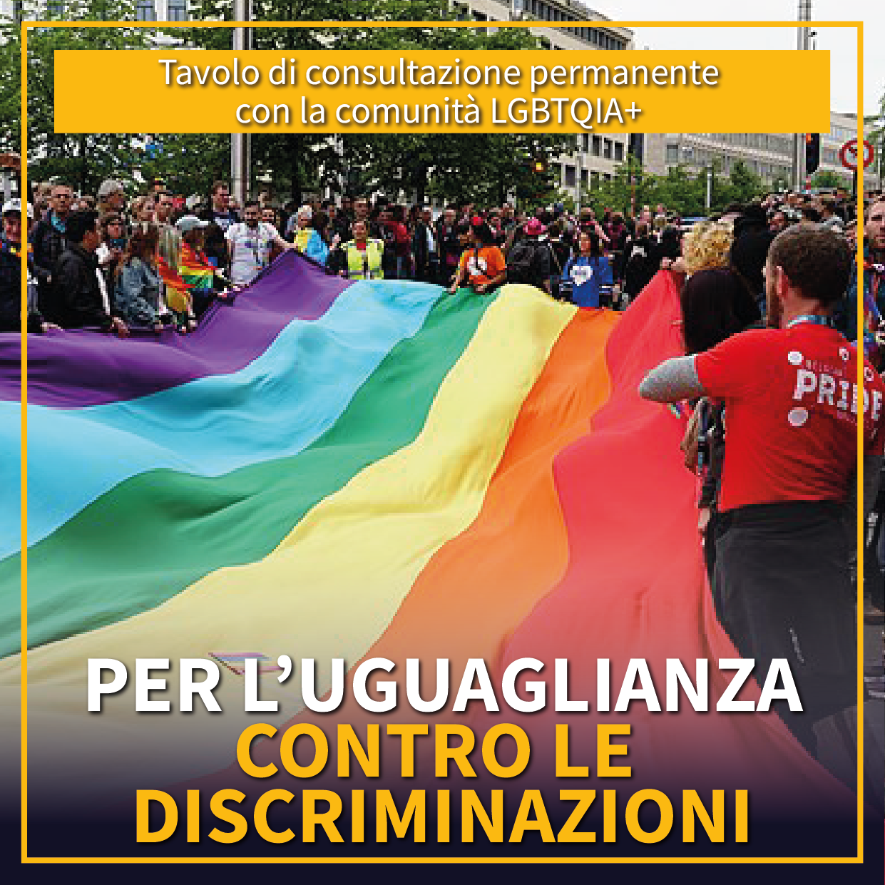 Tavolo di consultazione permanente con la comunità LGBTQIA+