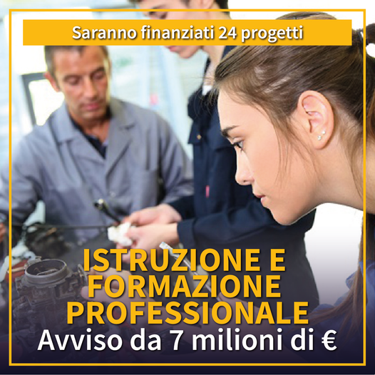 Finanziamento per 24 progetti IeFP