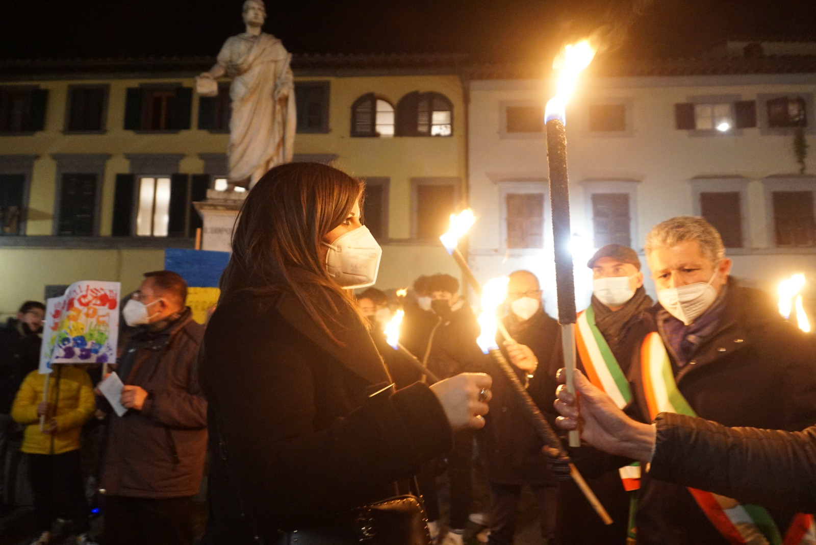 Manifestazione per la pace a Montopoli in Val d’Arno