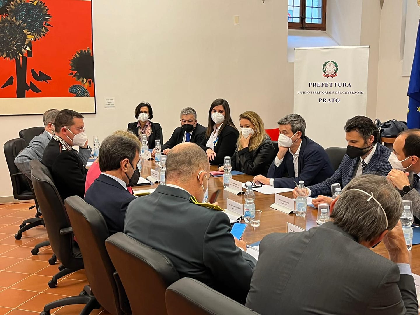 IN PREFETTURA A PRATO, CON IL MINISTRO ANDREA ORLANDO