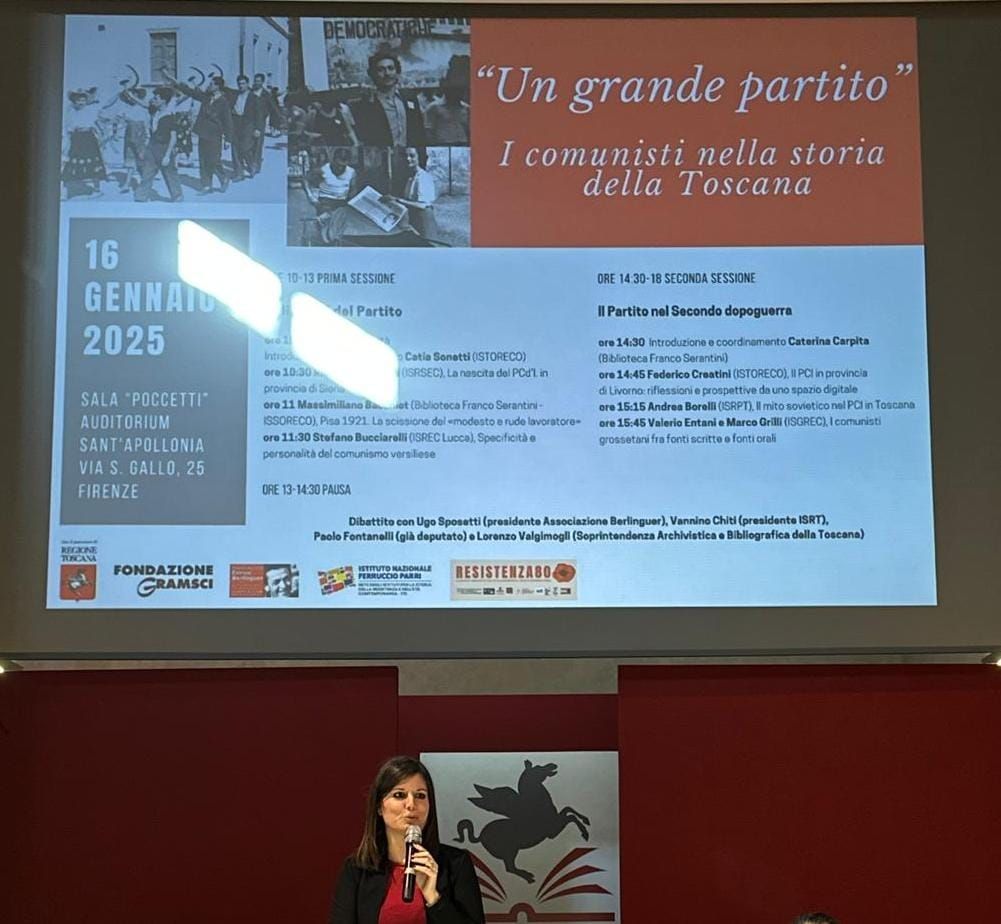A FIRENZE AL CONVEGNO SULLA STORIA DEL PCI IN TOSCANA