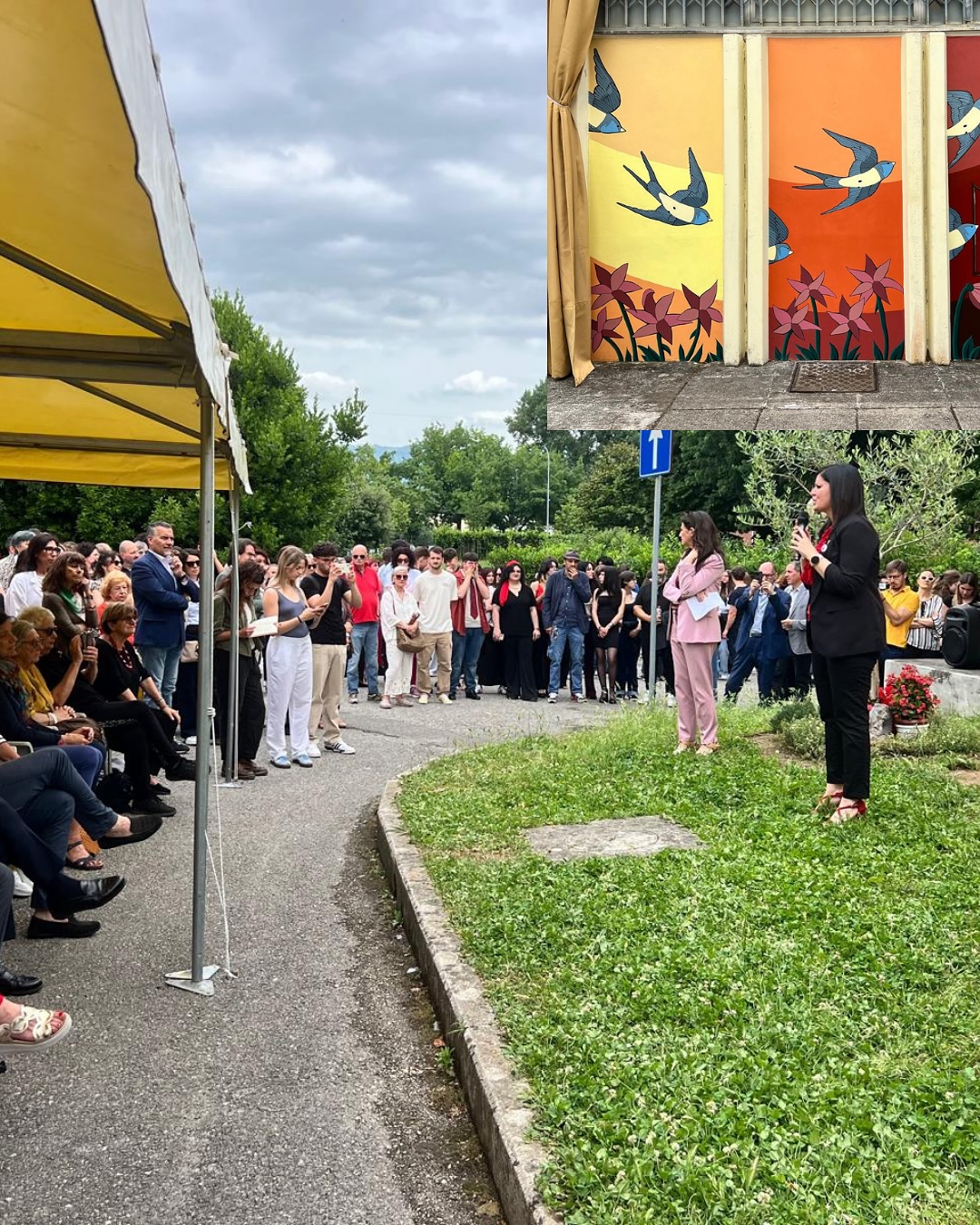 Un murale per Vania Vannucchi a Lucca