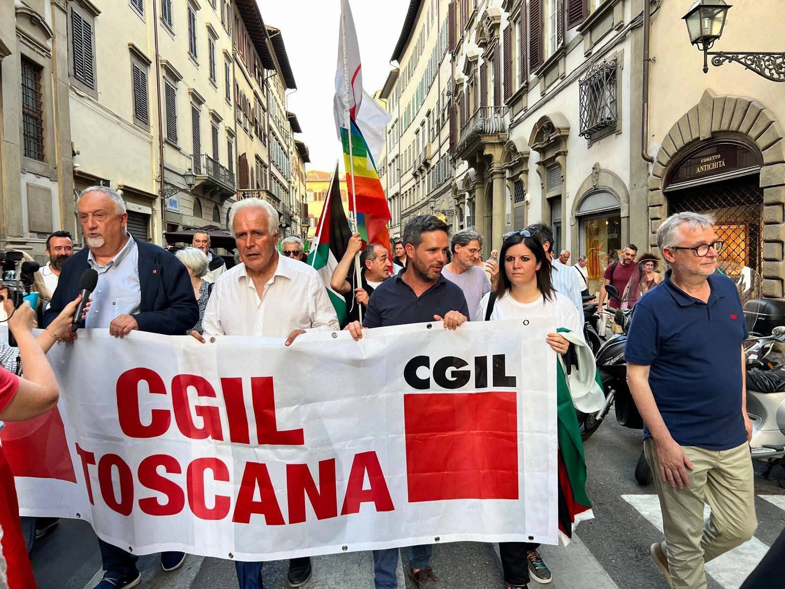 Fiaccolata per la Pace a Firenze con CGIL Toscana